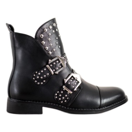 Bella Paris Arbetare Med Spännen svart