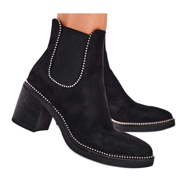 Damskor på högklackat svart låt mig