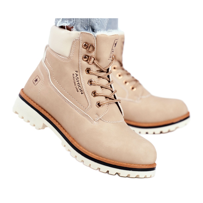 EVE Kvinnors träskor med isolering, beige Tiempo