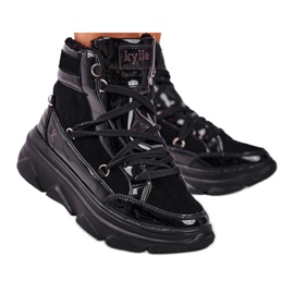 Kylie Crazy Kvinnors sneakers Black Snow boots Missy svart