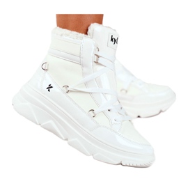 Kylie Crazy Kvinnors sneakers White Snow boots Missy vit
