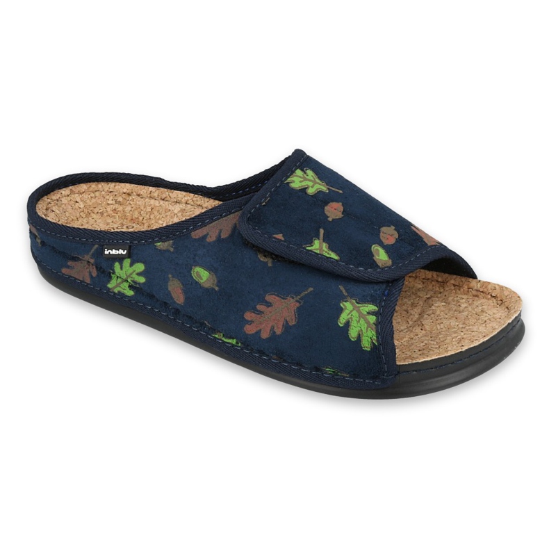 Befado Inblu damskor 155D115 marinblå grön