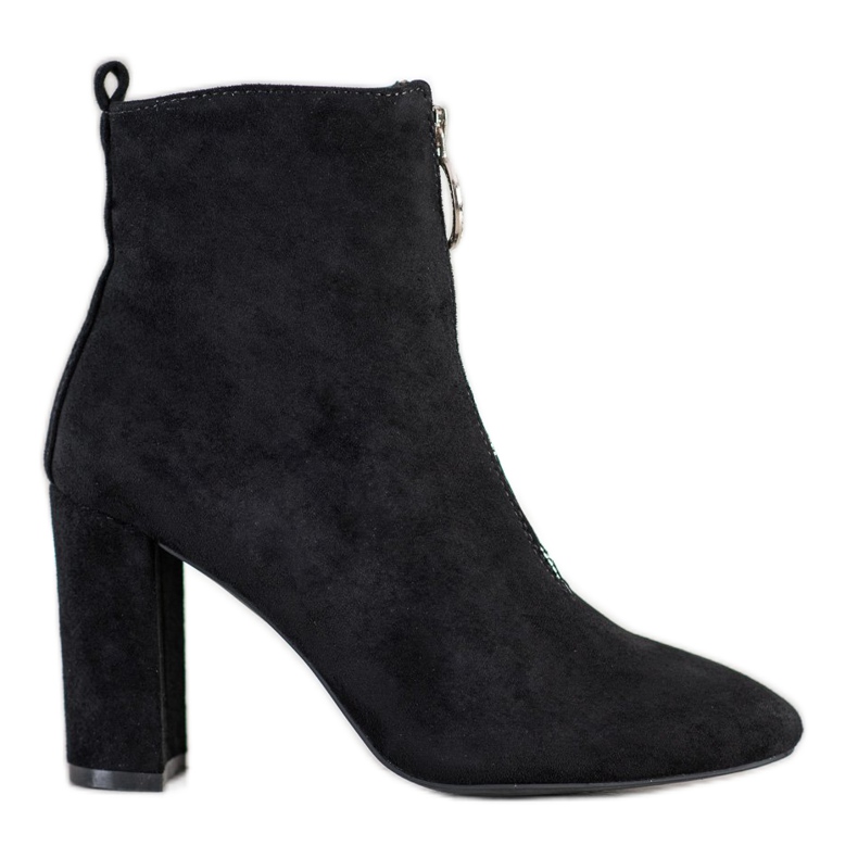 WELLSPRING Stövlar med dekorativ dragkedja svart