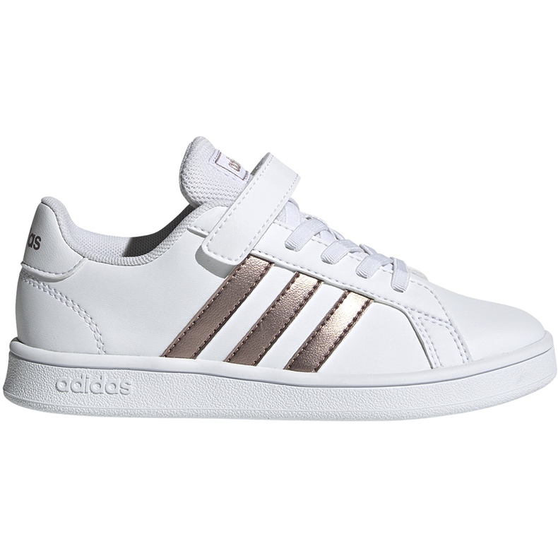 Adidas Grand Court C vita barnskor EF0107 gyllene