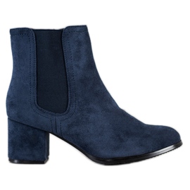 J. Star Varma höga klackar marinblå blå