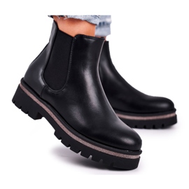 Svarta stövlar för kvinnor Jodhpur stövlar, svart Stiletto