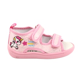 American Club Amerikanska TEN38 / 20 sandaler tofflor, läderinsats rosa