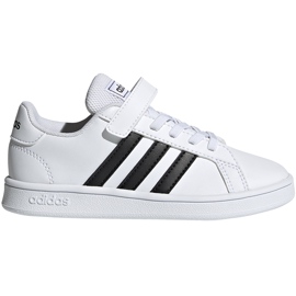 Skor för barn adidas Grand Court C vit och svart EF0109