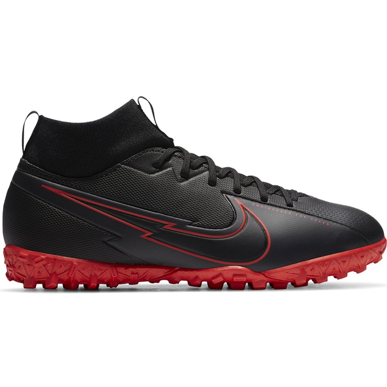 Nike Mercurial Superfly 7 Academy Tf Junior AT8143 060 fotbollsskor svart svart