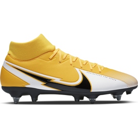 Nike Mercurial Superfly 7 Academy Sg Pro Ac BQ9141 801 fotbollssko gul apelsin