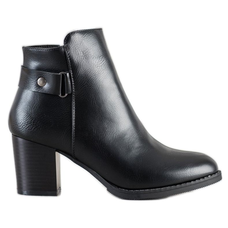 J. Star Bekväma stövlar på en stolpe svart