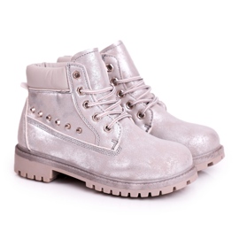 MSMG Barns varma stövlar med dubbar Silver Gonzo