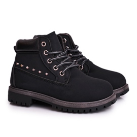 MSMG Barnens svarta varma Gonzo -stövlar med dubbar