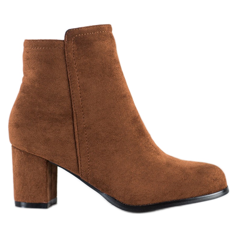 Wilady Moderiktiga kamelstövlar brun mångfärgad