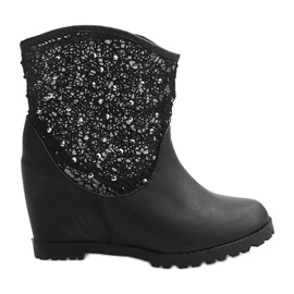 Openwork kilkängor 7010 -16 Svart