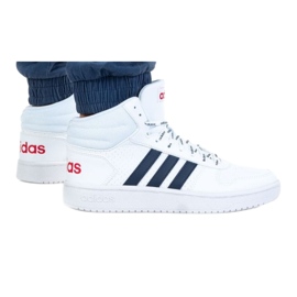 Adidas Hoop 2.0 Mid M FW4478 skor vit marinblå