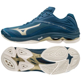 Mizuno Wave Lightning Z6 Low M V1GA200051 volleybollskor blå, guld blå