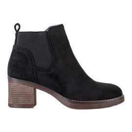 Seastar Högklackade stövlar i mocka svart