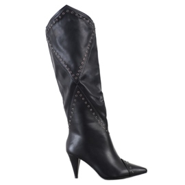 Seastar Eleganta högklackade stövlar svart