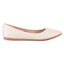 Seastar Beige Eco Leather Ballerinas