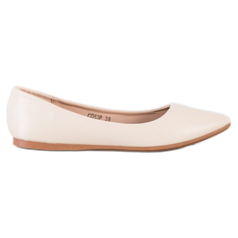 Seastar Beige Eco Leather Ballerinas