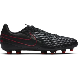 Nike Tiempo Legend 8 Club FG / MG M AT6107 060 fotbollsskor svart, röd, svart / silver svart