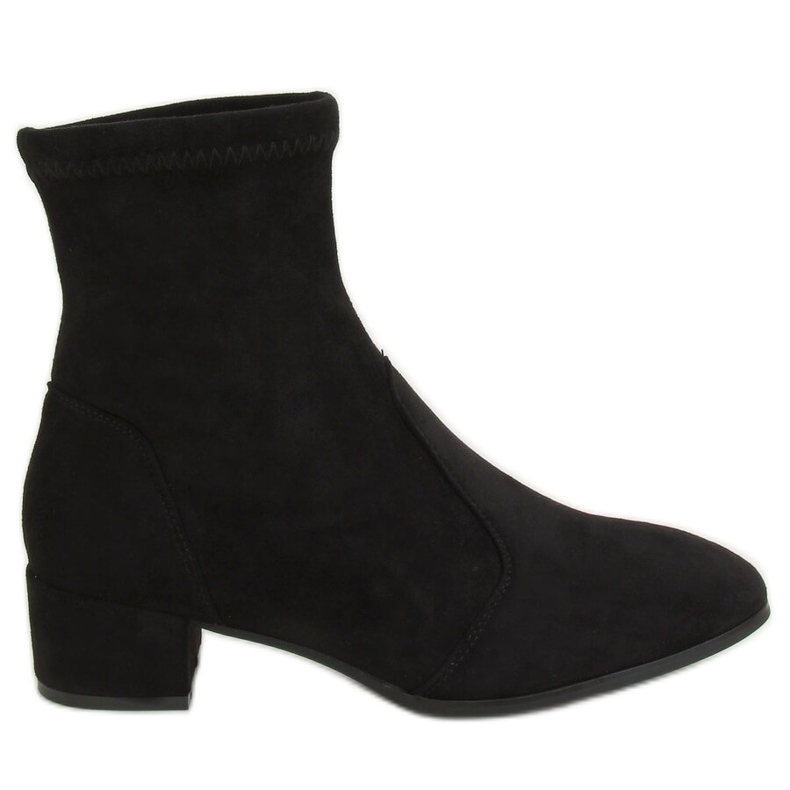 Svarta YK-103 Svarta stövlar med en mjuk ovandel