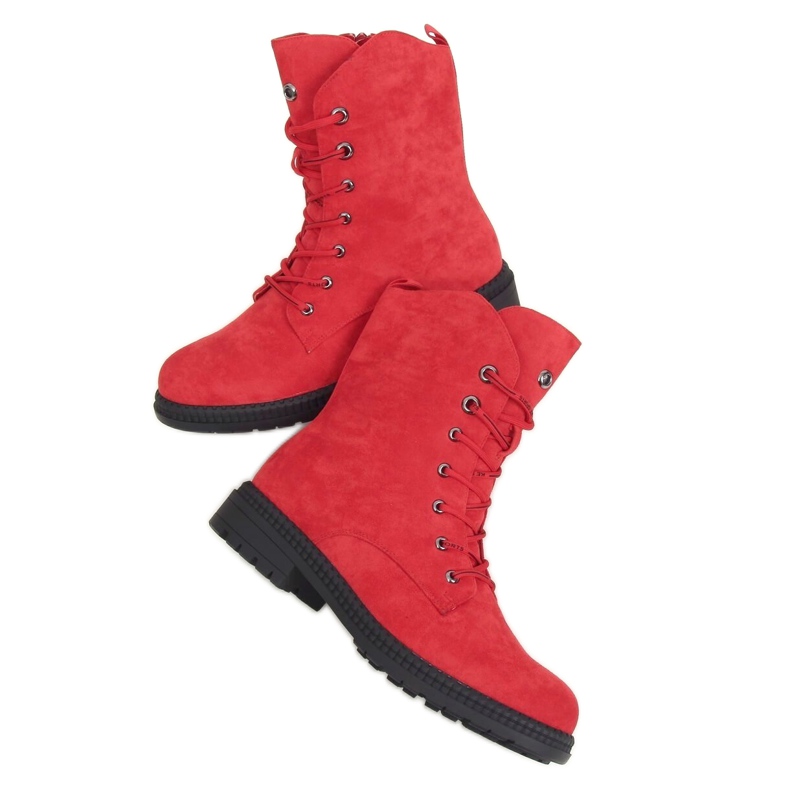 Röda snörarbetare J320 Röd