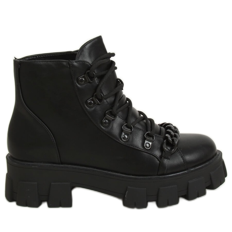 Svarta högsula stövlar NC1106 Svart