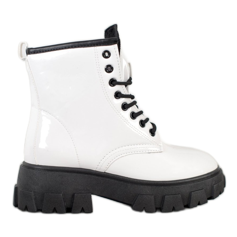 SHELOVET Lackade fällare på plattformen vit