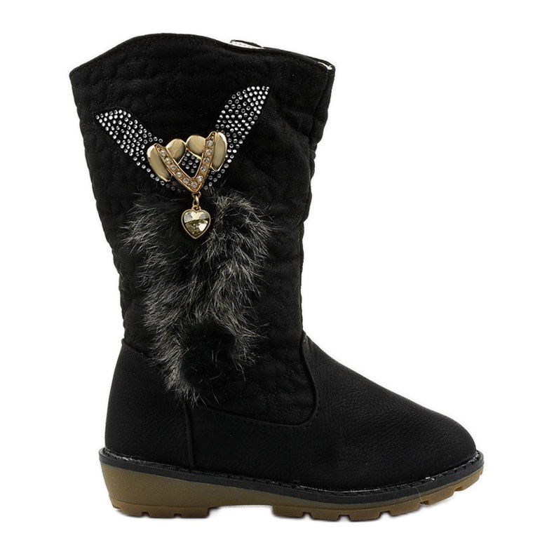 Eilris barnisolerade stövlar för tjejer svart