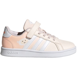 Adidas Grand Court C Jr FW4937 skor ecru rosa