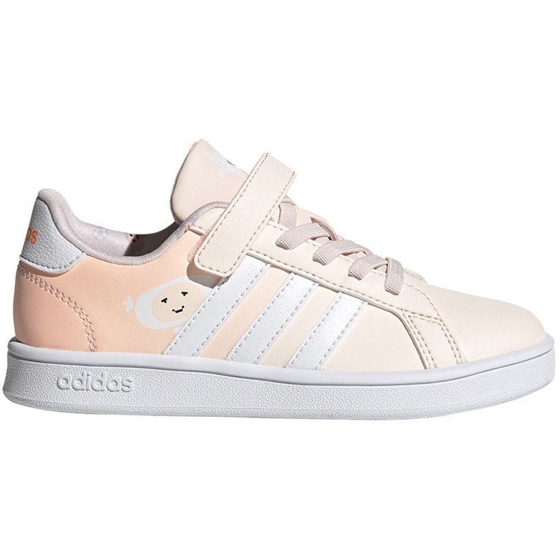 Adidas Grand Court C Jr FW4937 skor ecru rosa