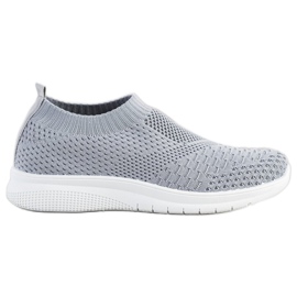 SHELOVET Slip On Sneakers grå