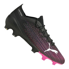 Fotbollsskor Puma Ultra 1.1 Fg M 106044-03 svart, svart, rosa svart
