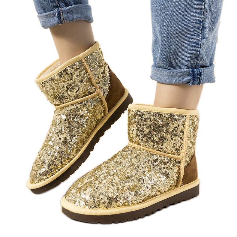 Beige isolerade stövlar, emu typ Autumnnow