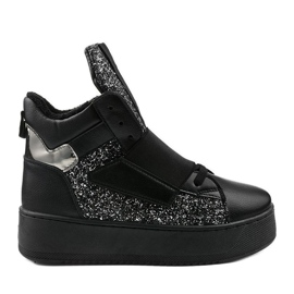 Svarta isolerade stövlar från Hentevar silver-