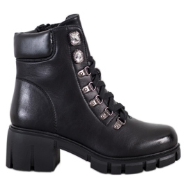 Ideal Shoes Eco Leather Workers svart