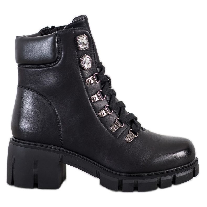 Ideal Shoes Eco Leather Workers svart