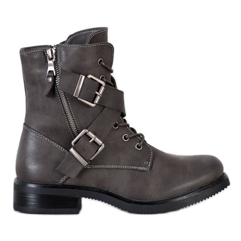 Kayla Klassiska arbetare med spännen grå