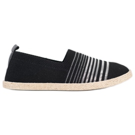 MCKEYLOR Slipony Espadrilles svart