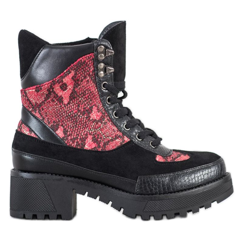 Groto Gogo Rockarbetare på polen svart röd