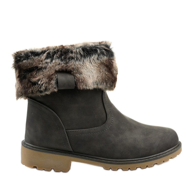 Grå damisolerade stövlar från Giserelle