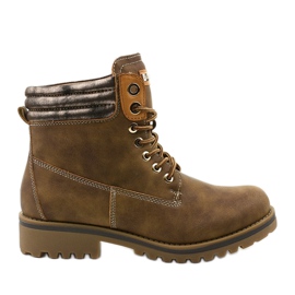 Kaki spetsiga stövlar med fodrad Halitta