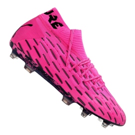 Puma Future 6.1 Netfit Fg / Ag M 106179-03 fotbollsskor rosa, svart rosa