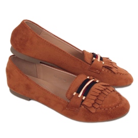 Dam loafers camel 88-381 Camel brun mångfärgad