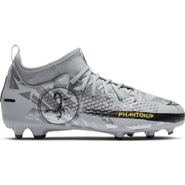 Nike Phantom Gt Scorpion Academy Dynamic Fit FG / MG Junior DA2287 001 fotbollsskor silvergrå grå