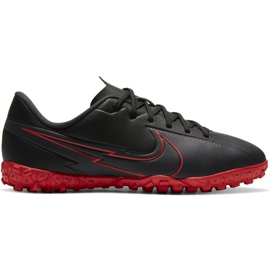 Nike Mercurial Vapor 13 Academy Tf Junior AT8145 060 fotbollssko svart röd svart