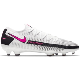 Nike Phantom Gt Pro Fg CK8451 160 fotbollsskor vit, svart, rosa vit