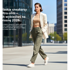 Ultratunna platta sneakers - en hit på vårens 2026 catwalks